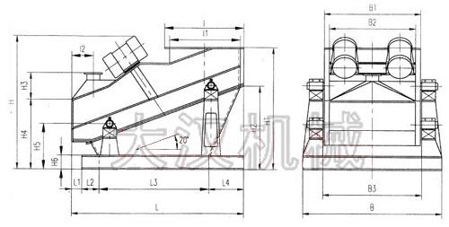 矿用振动筛结构图